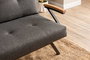 Atelier Del Sofa Sofá-Cama de 3 Plazas Zven - Gris Oscuro